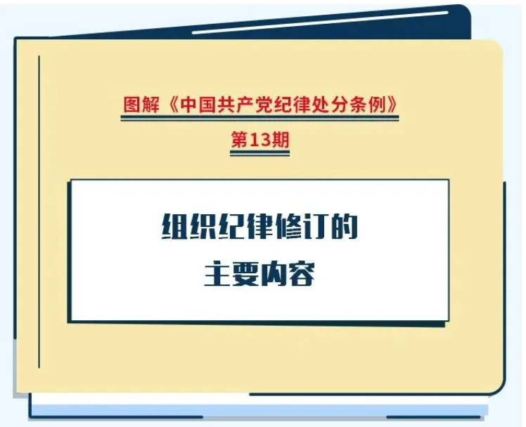 【黨紀(jì)學(xué)習(xí)教育】組織紀(jì)律修訂的主要內(nèi)容