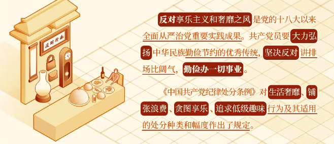 【黨紀(jì)學(xué)習(xí)教育】對(duì)堅(jiān)決抵制享樂(lè)主義和奢靡之風(fēng)行為的紀(jì)律規(guī)定